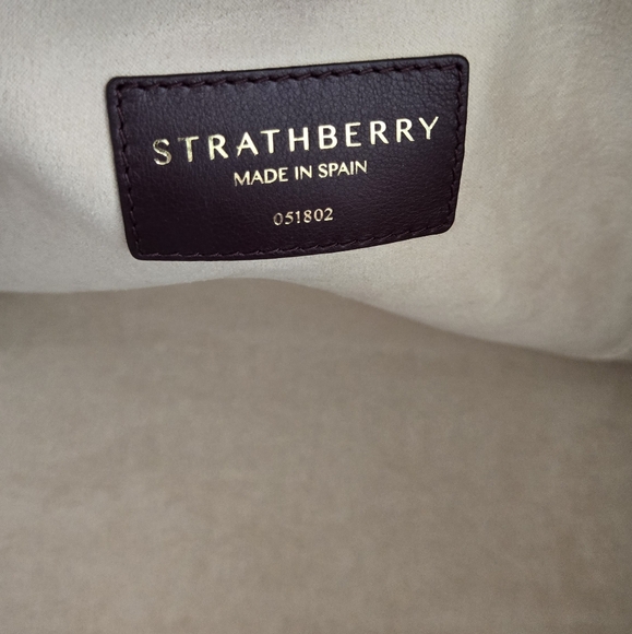 Burgundy Strathberry Midi Tote - Picture 7 of 11